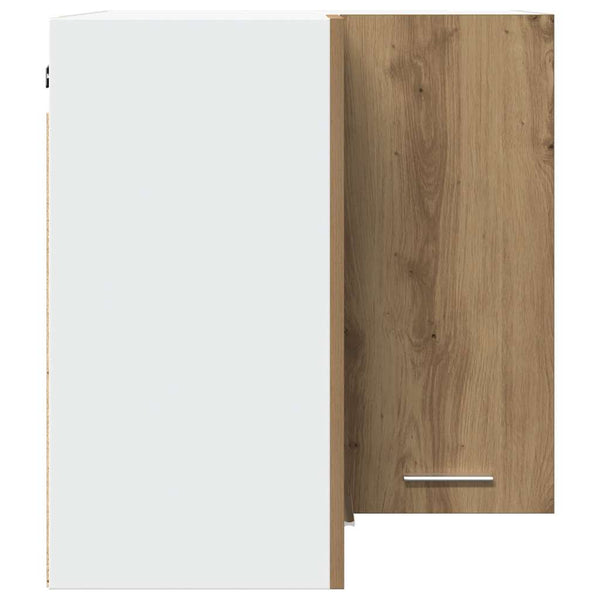 vidaXL Corner Wall Cabinet Lyon Artisan Oak 57x57x60 cm Engineered Wood