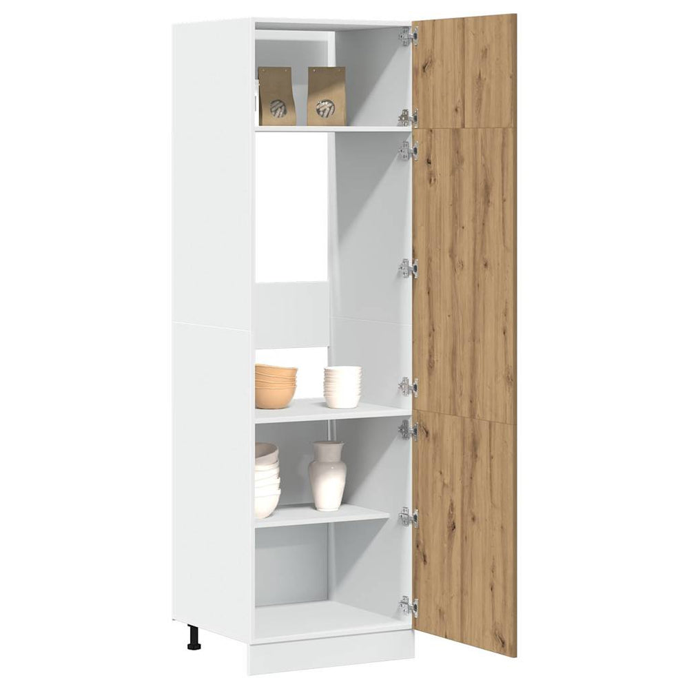 vidaXL Refrigerator Conversion Cabinet Lyon Artisan Oak 60x57x207 cm Engineered Wood