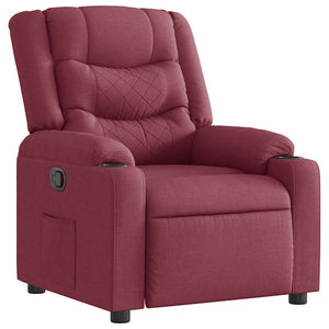 vidaXL Recliner Wine Red Fabric