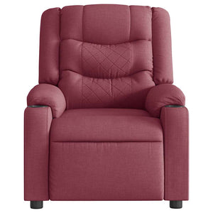 vidaXL Recliner Wine Red Fabric