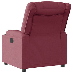 vidaXL Recliner Wine Red Fabric