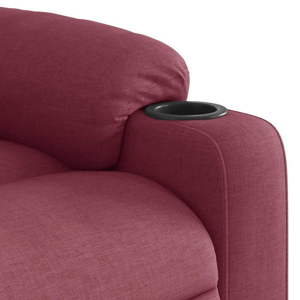 vidaXL Recliner Wine Red Fabric