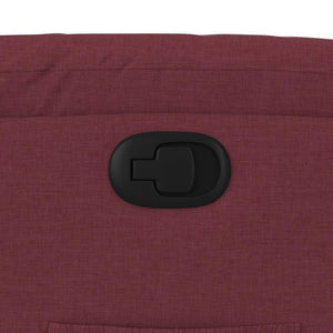 vidaXL Recliner Wine Red Fabric