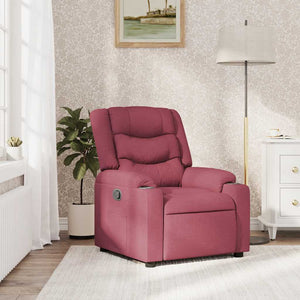 vidaXL Recliner Wine Red Fabric