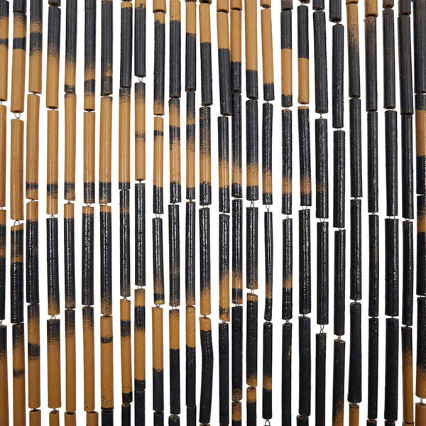 vidaXL Insect Door Curtain Palm Print 100x220 cm Bamboo