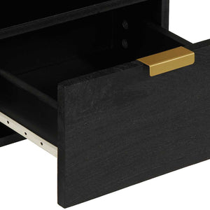 vidaXL TV Cabinet Black 70x33x46 cm Engineered Wood