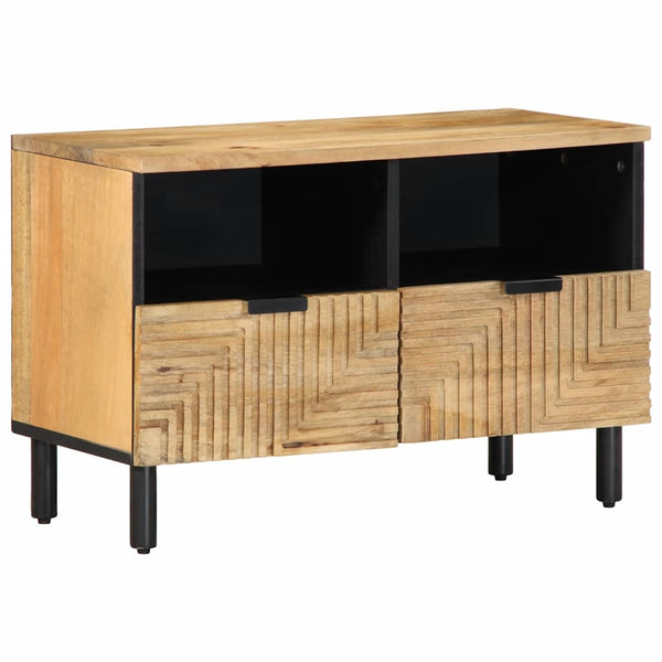 TV-Schrank Braun Mango Massivholz 70 cm