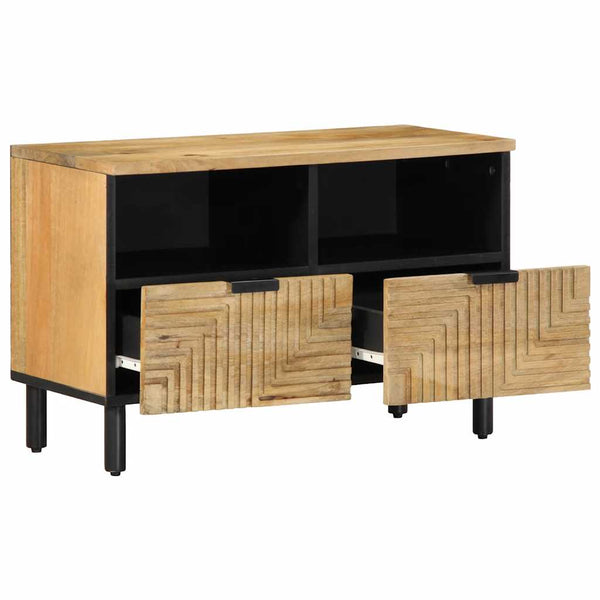 TV-Schrank Braun Mango Massivholz 70 cm