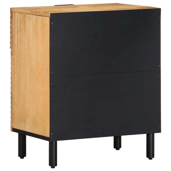 Nachttisch Braun Mango Massivholz 50x60 cm