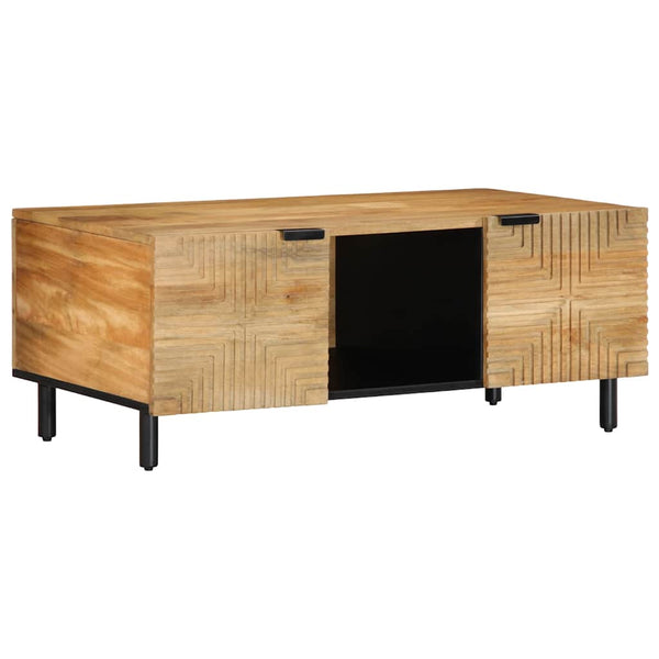 Couchtisch Braun Mango Massivholz 100x54 cm