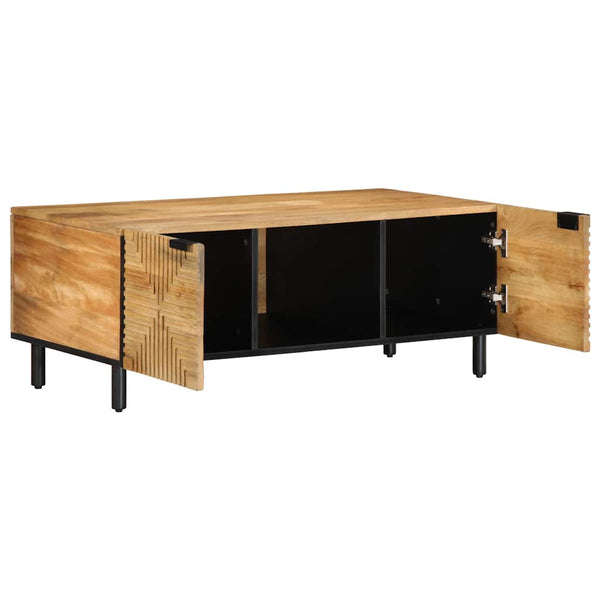Couchtisch Braun Mango Massivholz 100x54 cm