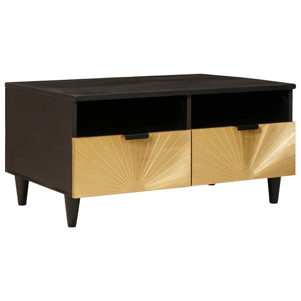 vidaXL Coffee Table with Drawers 80 x 54 x 40 cm Solid Mango Wood