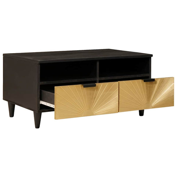 vidaXL Coffee Table with Drawers 80 x 54 x 40 cm Solid Mango Wood