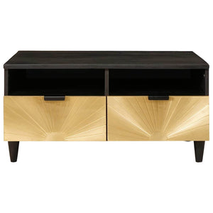 vidaXL Coffee Table with Drawers 80 x 54 x 40 cm Solid Mango Wood