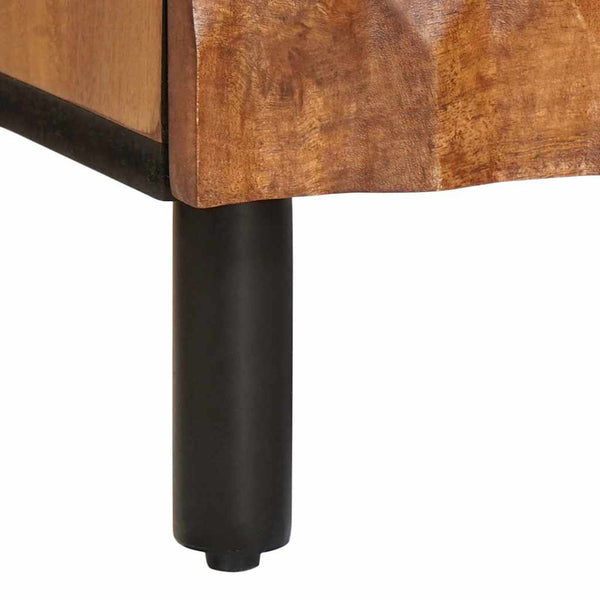 vidaXL Nightstand 2 pcs Brown 40 x 33 x 46 cm Solid Mango Wood