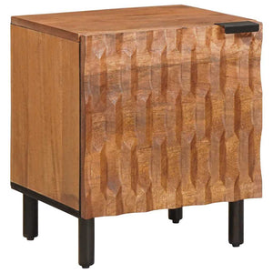 vidaXL Nightstand 2 pcs Brown 40 x 33 x 46 cm Solid Mango Wood