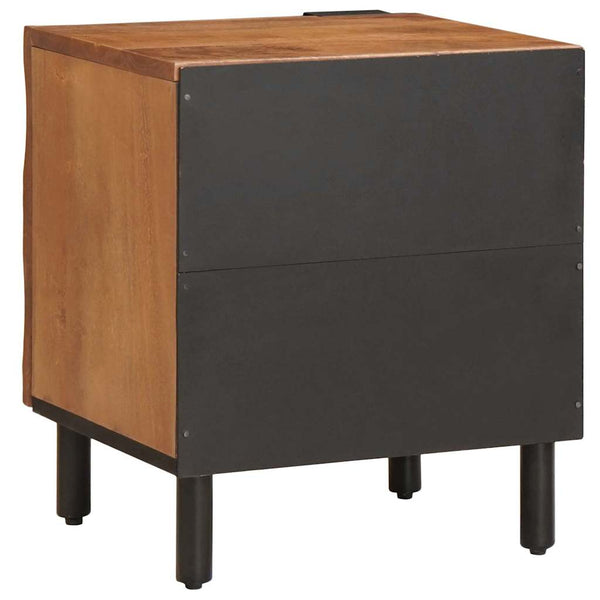 vidaXL Nightstand 2 pcs Brown 40 x 33 x 46 cm Solid Mango Wood