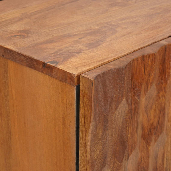 vidaXL Highboard with Door Acacia Brown Finish 60 x 33 x 100 cm