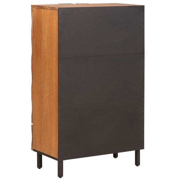 vidaXL Highboard with Door Acacia Brown Finish 60 x 33 x 100 cm