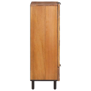 vidaXL Highboard with Door Acacia Brown Finish 60 x 33 x 100 cm