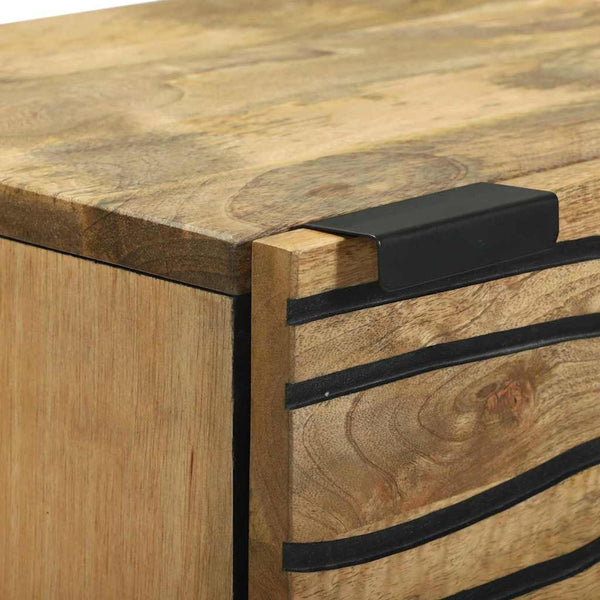 vidaXL Tall Sideboard Brown 40 x 33 x 110 cm Solid Mango Wood