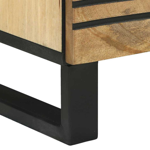 vidaXL Tall Sideboard Brown 40 x 33 x 110 cm Solid Mango Wood
