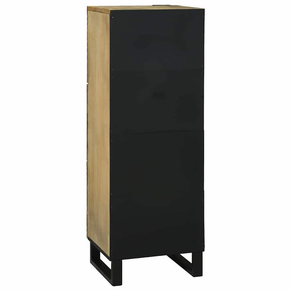 vidaXL Tall Sideboard Brown 40 x 33 x 110 cm Solid Mango Wood