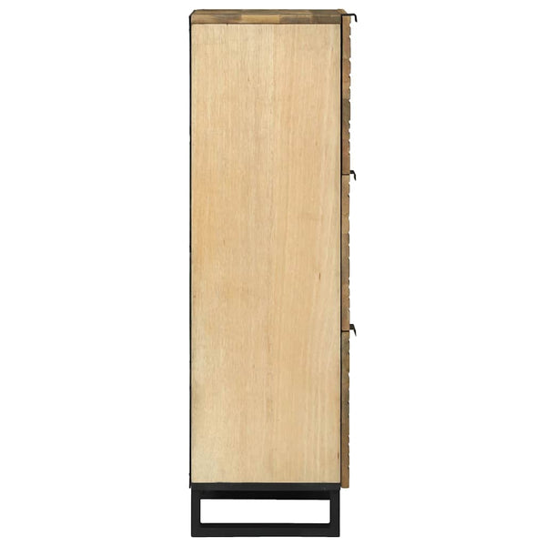 vidaXL Tall Sideboard Brown 40 x 33 x 110 cm Solid Mango Wood