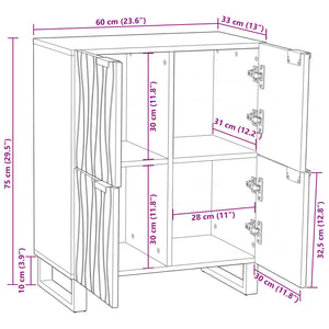 vidaXL Media Storage Cabinets & Shelves White 60 x 33 x 75 cm