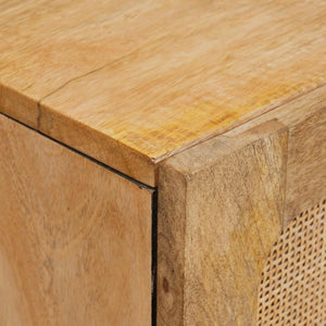 vidaXL Highboard with Storage Brown 40 x 33 x 110 cm Solid Mango Wood