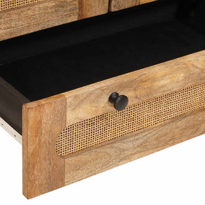 vidaXL Highboard with Storage Brown 40 x 33 x 110 cm Solid Mango Wood