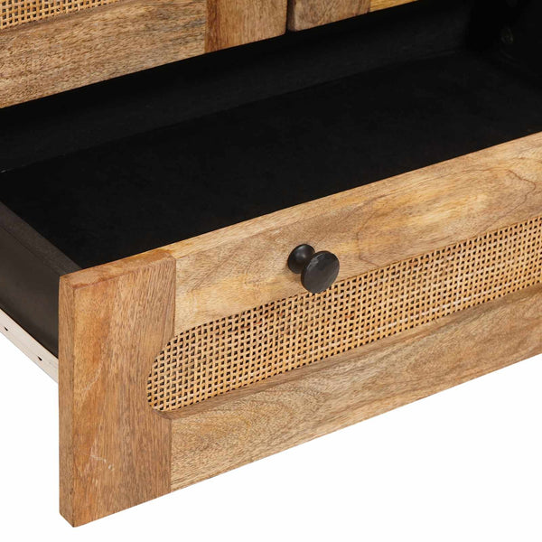 vidaXL Highboard with Storage Brown 40 x 33 x 110 cm Solid Mango Wood