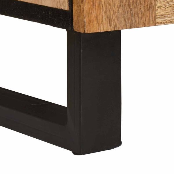 vidaXL Highboard with Storage Brown 40 x 33 x 110 cm Solid Mango Wood