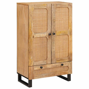 vidaXL Highboard with Storage Brown 40 x 33 x 110 cm Solid Mango Wood
