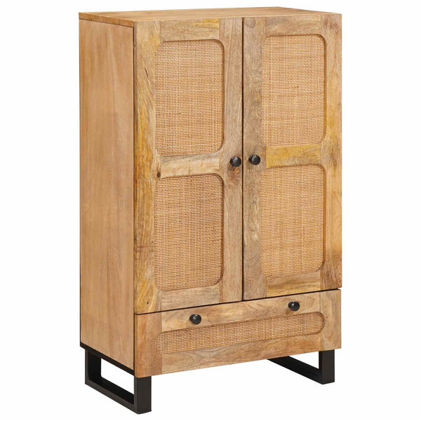 vidaXL Highboard with Storage Brown 40 x 33 x 110 cm Solid Mango Wood