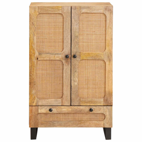 vidaXL Highboard with Storage Brown 40 x 33 x 110 cm Solid Mango Wood