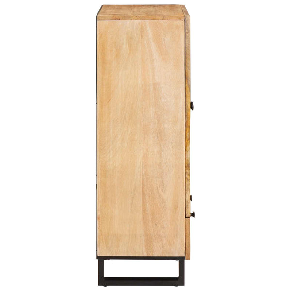 vidaXL Highboard with Storage Brown 40 x 33 x 110 cm Solid Mango Wood