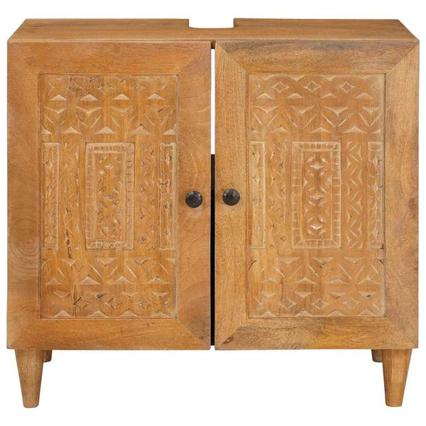 vidaXL Bathroom Cabinet Wall-Mounted Light Brown 62 x 33 x 58 cm