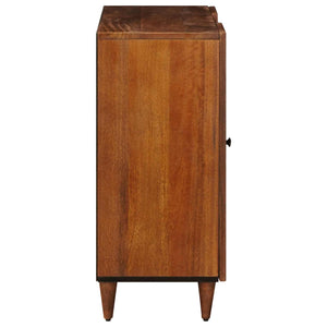 vidaXL Sideboard with Shelf Walnut 90 x 33.5 x 75 cm Solid Mango Wood