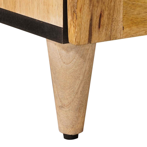 vidaXL Bedside Table Natural 40 x 33.5 x 46 cm Solid Mango Wood