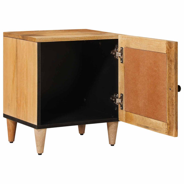 vidaXL Bedside Table Natural 40 x 33.5 x 46 cm Solid Mango Wood