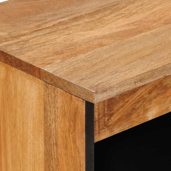 vidaXL Sideboard with Storage Natural 60 x 33.5 x 75 cm Solid Mango Wood