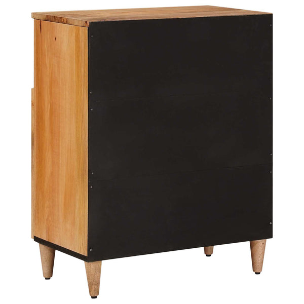 vidaXL Sideboard with Storage Natural 60 x 33.5 x 75 cm Solid Mango Wood