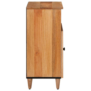 vidaXL Sideboard with Storage Natural 60 x 33.5 x 75 cm Solid Mango Wood