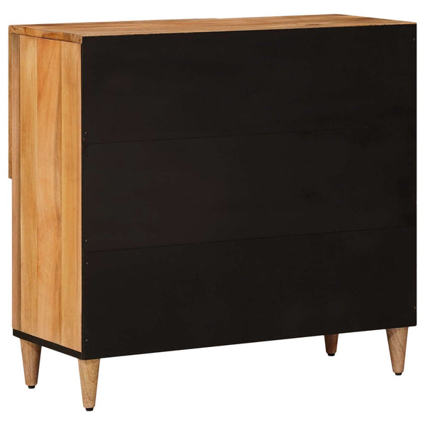 vidaXL Sideboard with Storage Natural 80 x 33 x 75 cm Solid Mango Wood