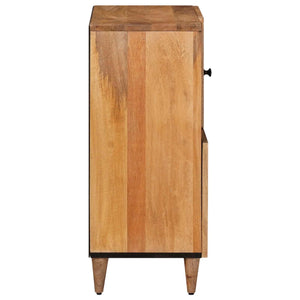 vidaXL Sideboard with Storage Natural 80 x 33 x 75 cm Solid Mango Wood