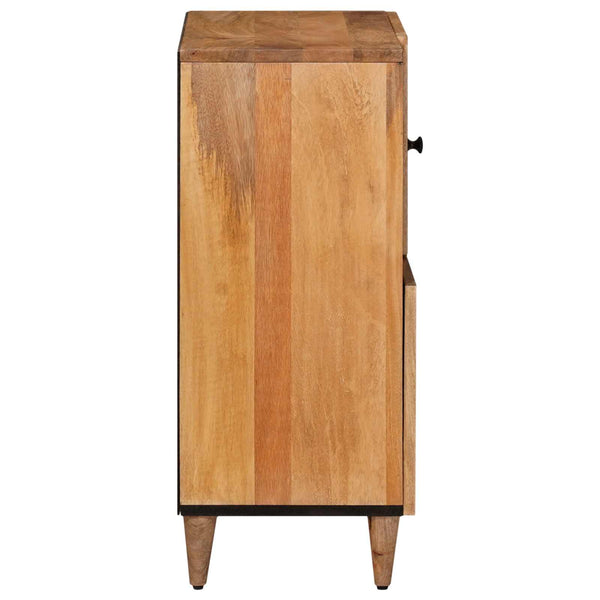 vidaXL Sideboard with Storage Natural 80 x 33 x 75 cm Solid Mango Wood