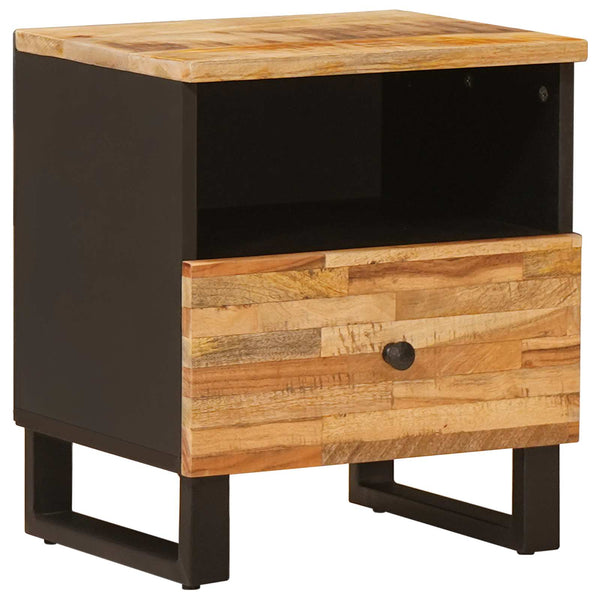 vidaXL Bedside Cabinet Brown 40 x 33 x 46 cm Solid Mango Wood