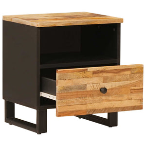vidaXL Bedside Cabinet Brown 40 x 33 x 46 cm Solid Mango Wood