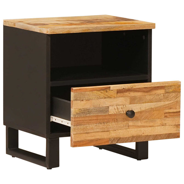 vidaXL Bedside Cabinet Brown 40 x 33 x 46 cm Solid Mango Wood